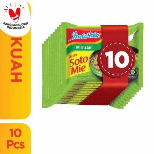 

Ready 10 Pcs Indomie Kuah Soto Mie