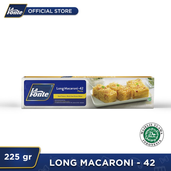 

Ready La Fonte Long Macaroni / Pasta Makaroni Panjang Siap Masak 225 Gr