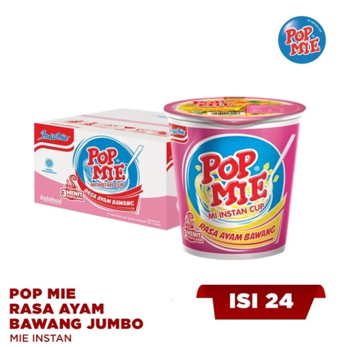 

Ready Pop Mie Rasa Ayam Bawang - Rasa Baso [75Gr /24 Pcs /1 Karton/1 Dus ]