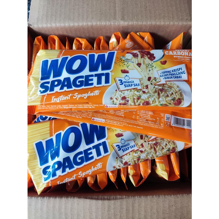 

Ready Paket 10Pcs Pasta Wow Spageti Creamy Carbonara