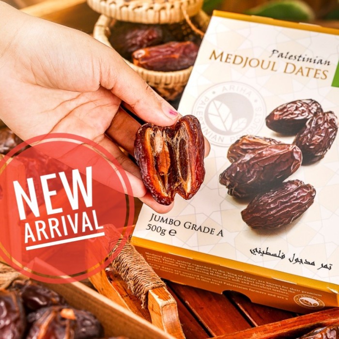 

HJK Kurma Medjoul SUPER JUMBO Grade A ARIHA Palestina ( Medjol Medjool )