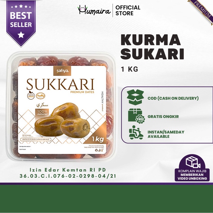 

HJK Kurma Sukari Raja 1 Kg Quality Premium Original