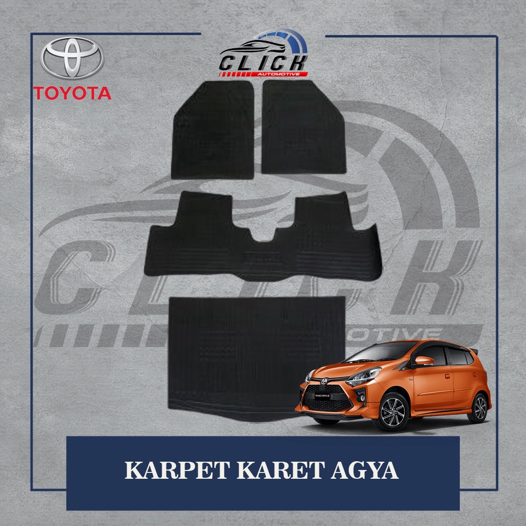 FLASH DEAL Karpet Lantai Karet Agya / Karpet Lantai Karet Mobil Agya / Karpet Alas Karet Agya Tebal