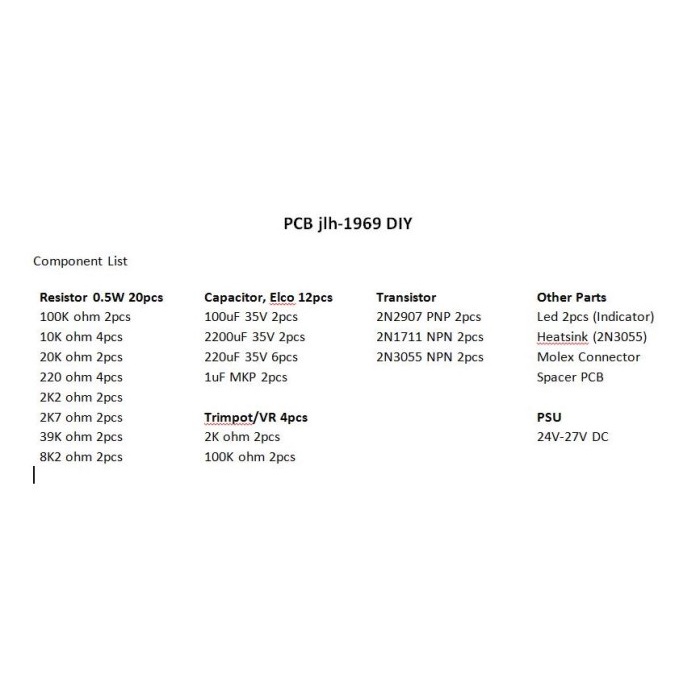 BERKUALITAS 1 pasang PCB HOOD JLH-1969 JLH 1969 CLASS A 10W STEREO AMPLIFIER