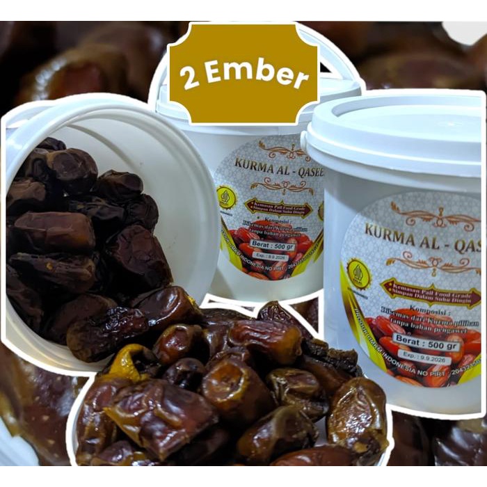 

HJK PROMO PAKET 2 EMBER - Kurma Al Qaseem Premium Kemasan Ember [HARGA PABRIK] 500gr