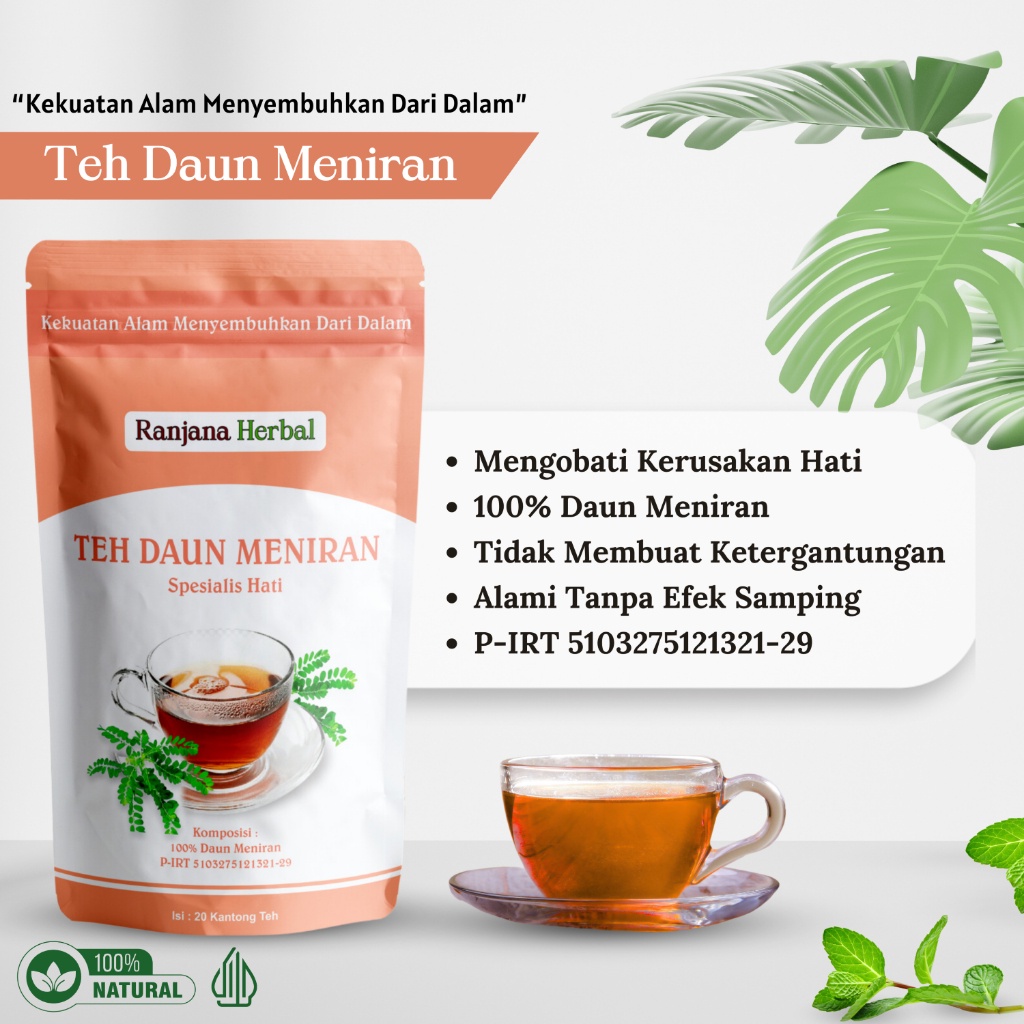 

( PROMO ) Teh Celup Daun Meniran Obat Liver Hepatitis Hati Berlemak Penyakit Kuning Lemes Aman Ampuh