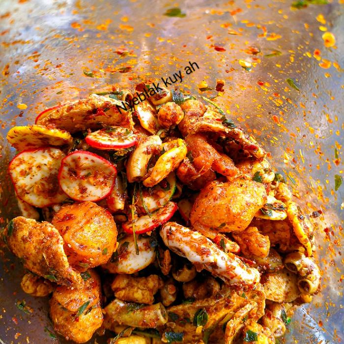

HJK SEBLAK KRUPUK CAMPUR/MIX SEBLAK BASRENG/BAWANG/MAKARONI/PEDO PEDAS CIKRUH 500g Cemilan Snacks