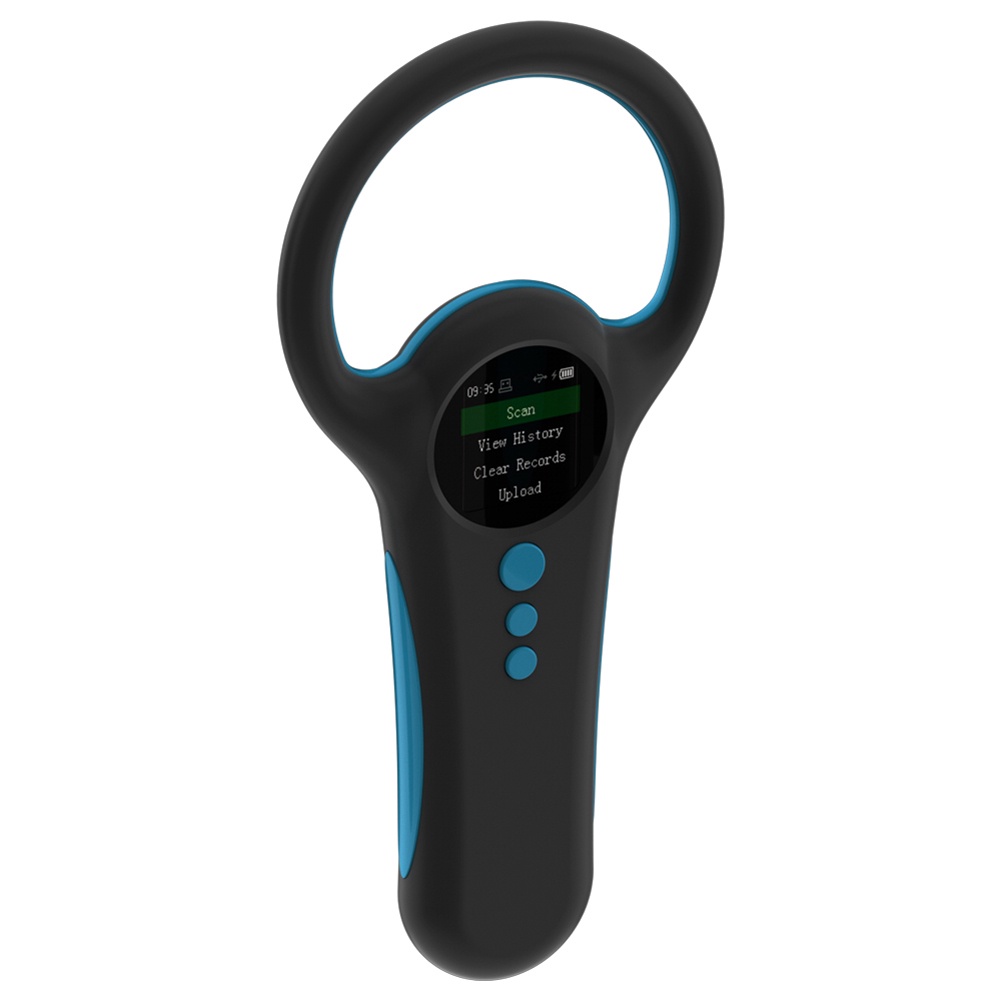 Handheld Animal Chip Scanner 1.4inch TFT LCD Chip Reader Rechargeable Animal Tags Scanner Support EM