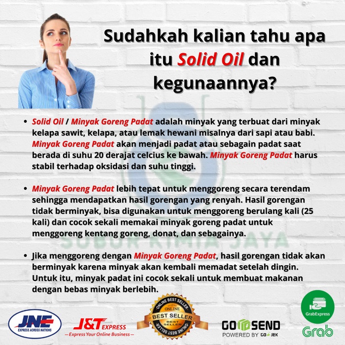 

HJK Minyak Goreng Padat Frybest 1 kg