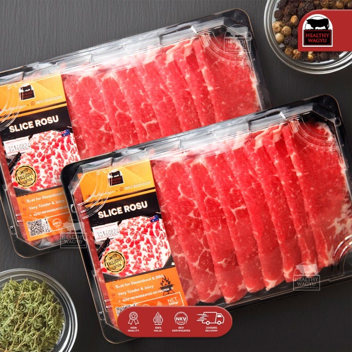 

HJK Slice Beef Rosu 500gr Healthy Wagyu
