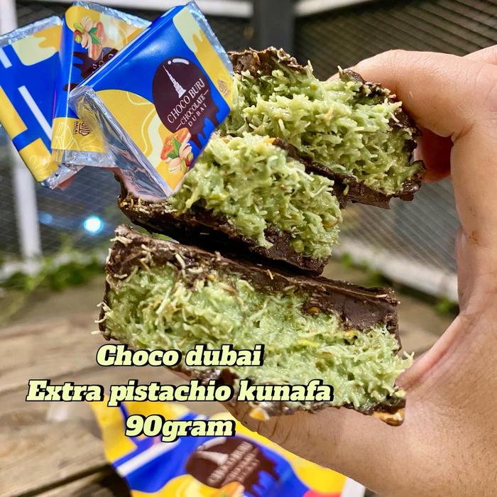 

[extra kunafa pistachio] choco dubai 90gram