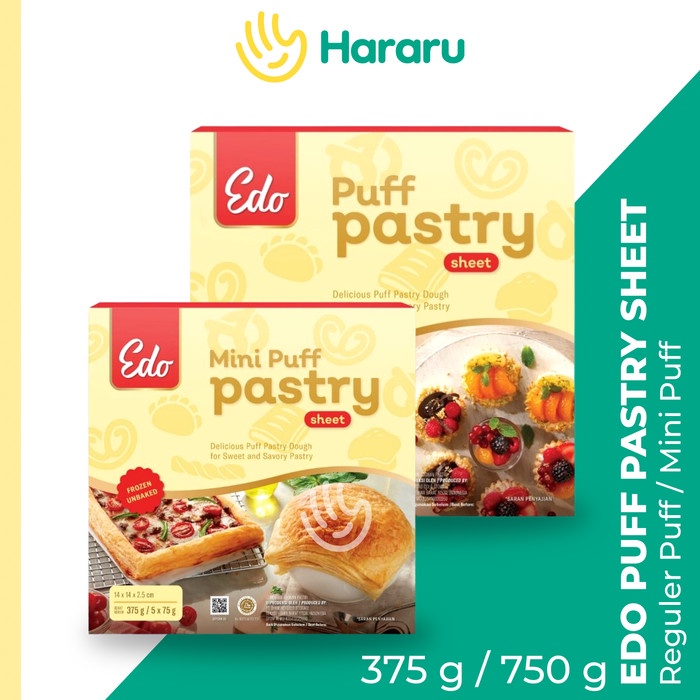 

Edo Puff Pastry Sheet Kulit Pastry Zuppa Frozen Siap Pakai