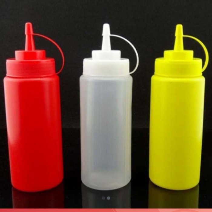 Botol Sauce JD-BSD24 Yellow,Clear,Red Kap: 24oz