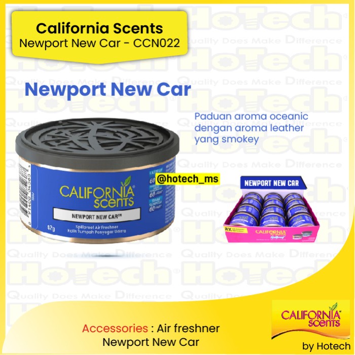 CALIFORNIA SCENTS Spillproof Aroma Newport New car Pengharum Mobil