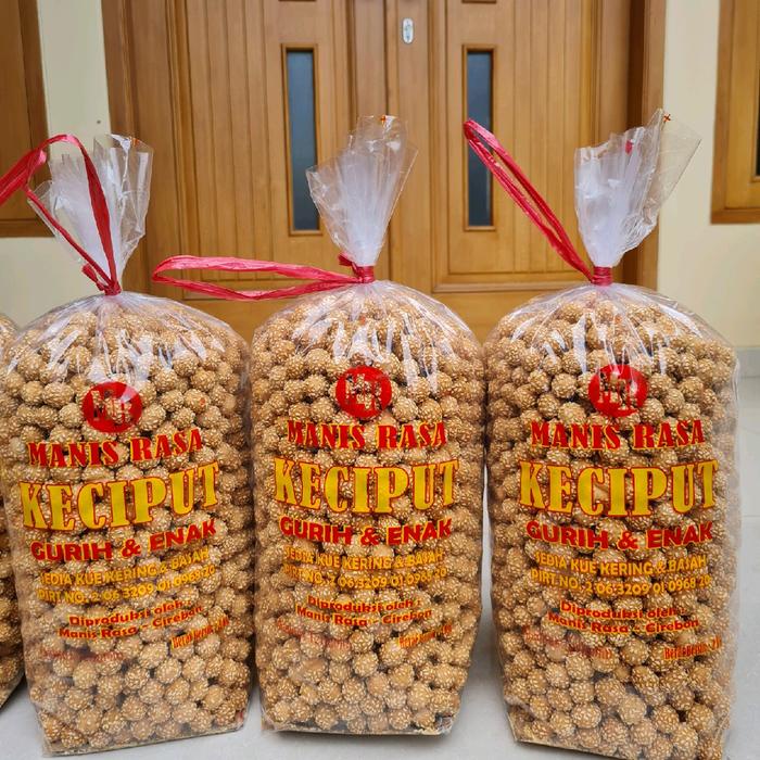 

HJK Manis Rasa-1 kg Kue Keciput Wijen/Onde-Onde Kecil Rasa Gurih Manis Enak Cemilan Camilan
