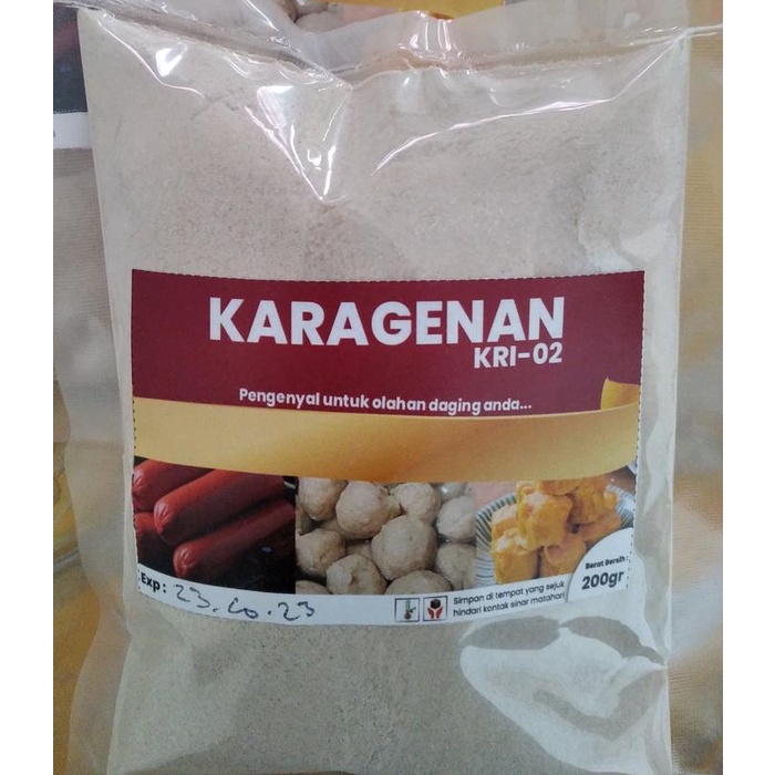 

Karagenan KRI 02 (1kg) - Tepung pengenyal bakso/pentol/sosis/nugget/pempek/otak-otak Kappa