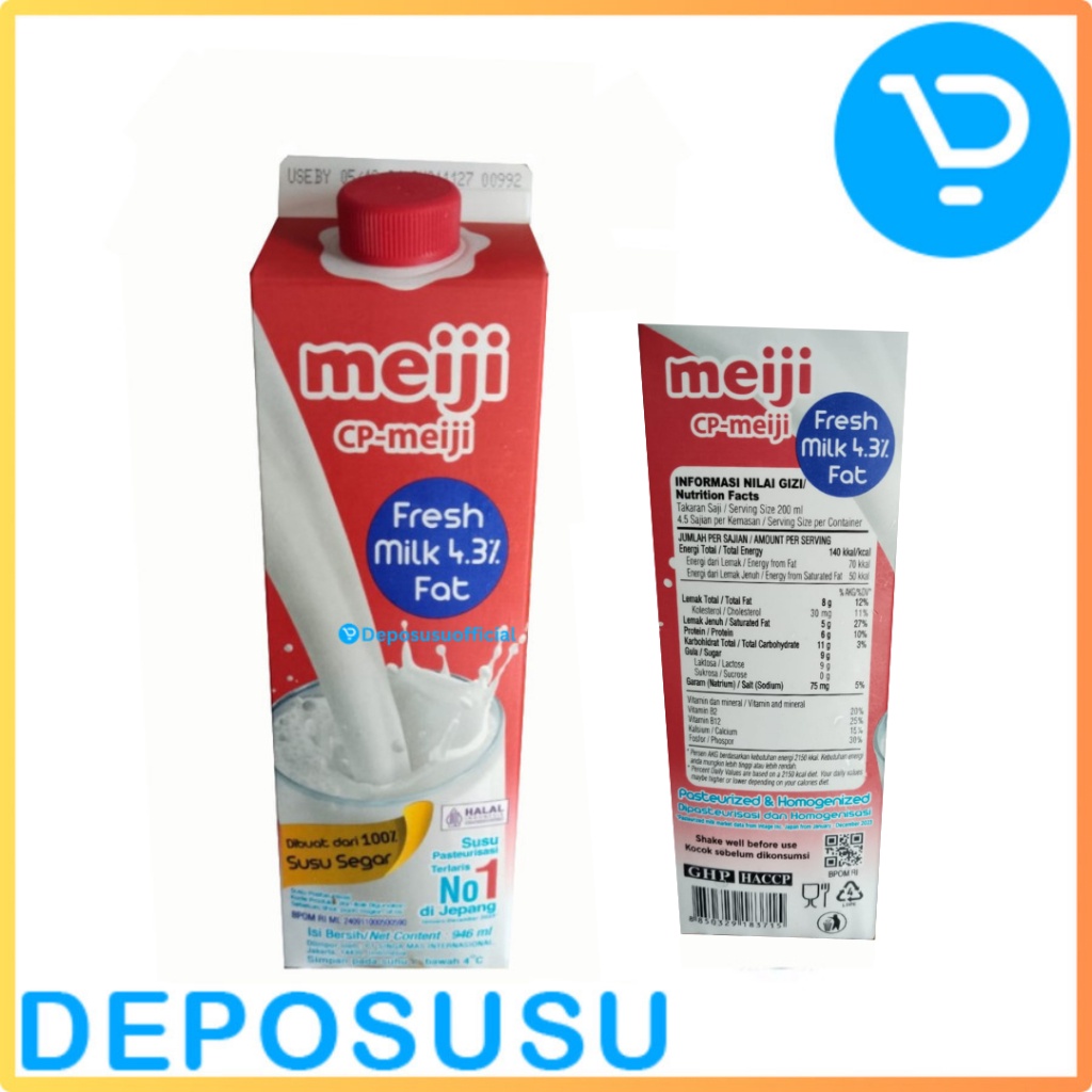 

Meiji Pasteurized Fresh Milk Import Japan Deluxe Milk Susu Segar terlaris di Jepang Cp Meiji