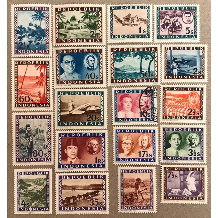 

PW002- PERANGKO PRANGKO INDONESIA PERANGKO WINA REPOEBLIK,LENGKAP 19