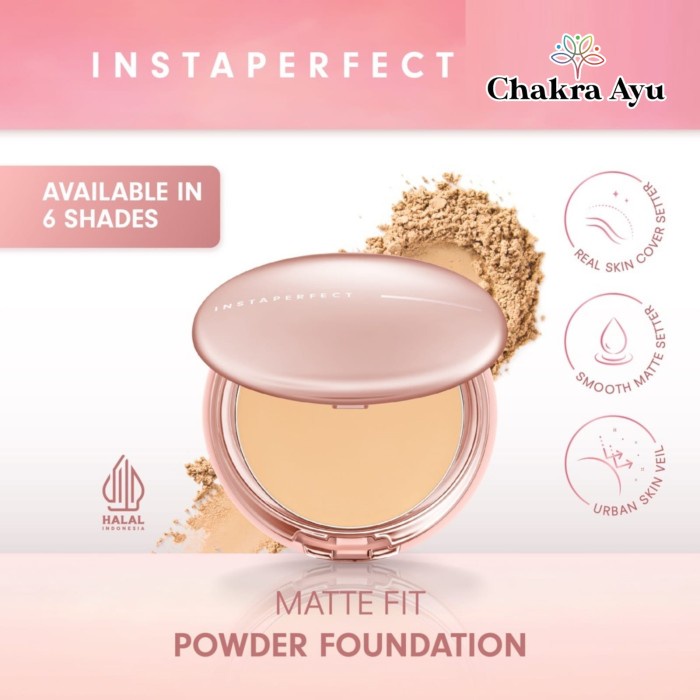 WARDAH INSTAPERFECT MATTE FIT POWDER FOUNDATION - BEDAK