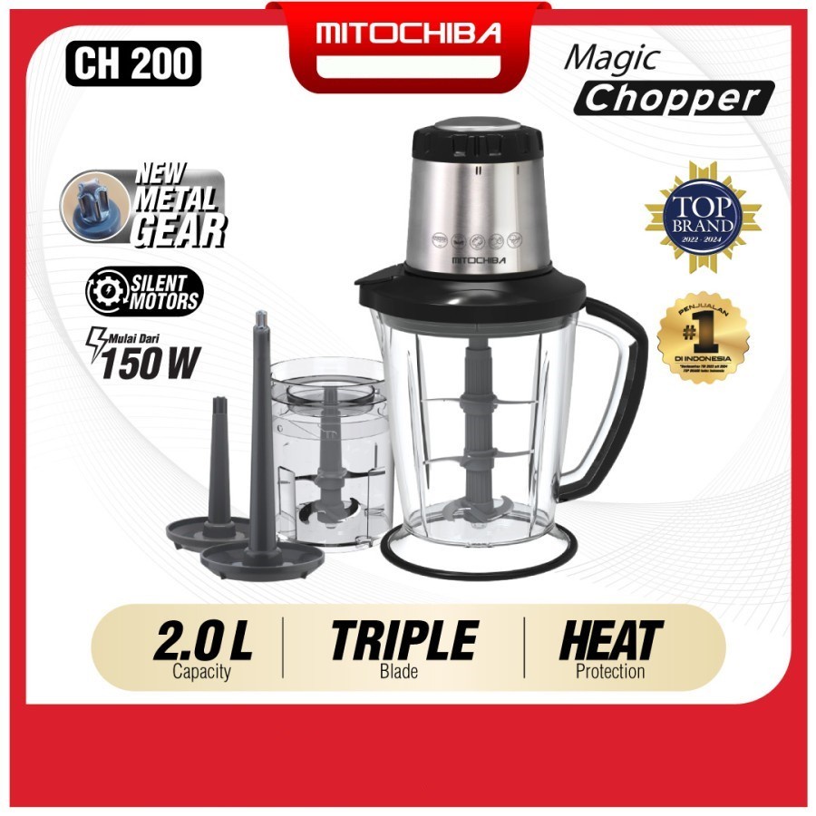 Mito Food Chopper Magic CH 200 Blender Bumbu dan Penggiling