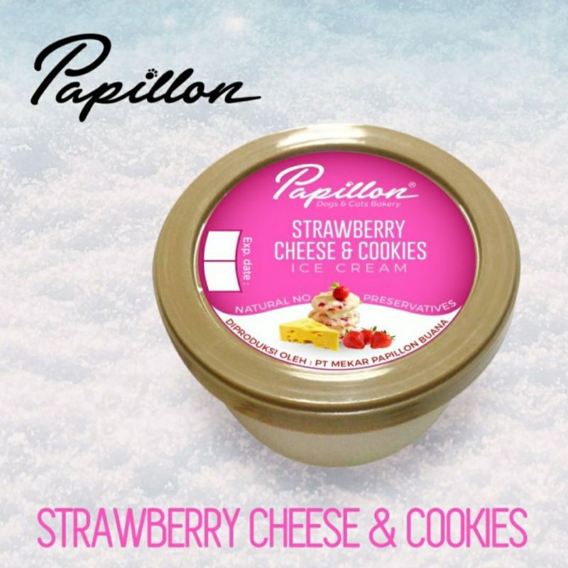 

Strawberry Cheese & Cookies Ice Cream