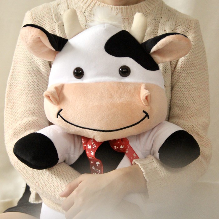 BONEKA KARAKTER BINATANG SAPI COW JUMBO BESAR MAINAN ANAK HADIAH LUCU