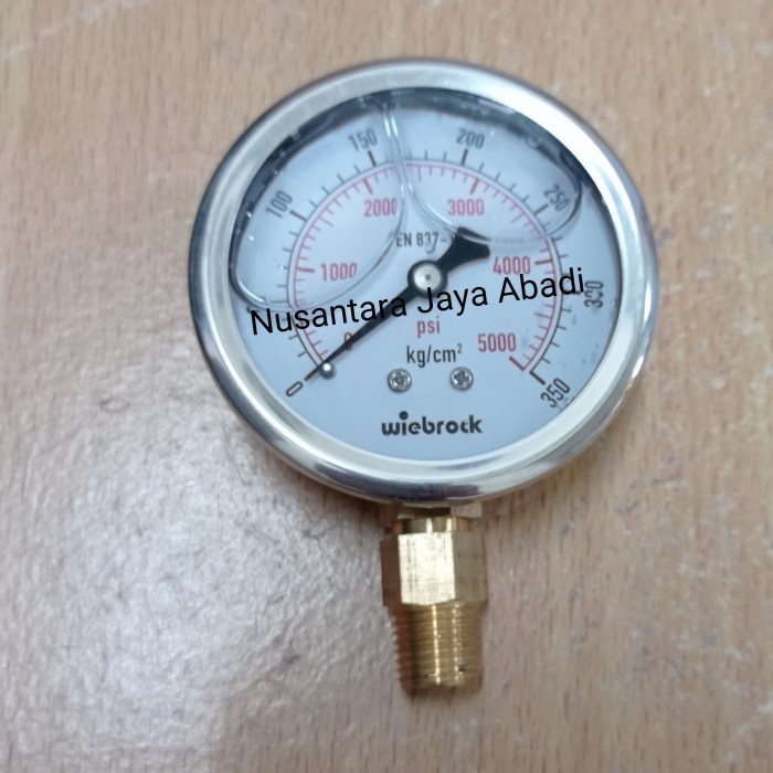 Pressure Gauge Stainless 4 " inchi 5000 Psi