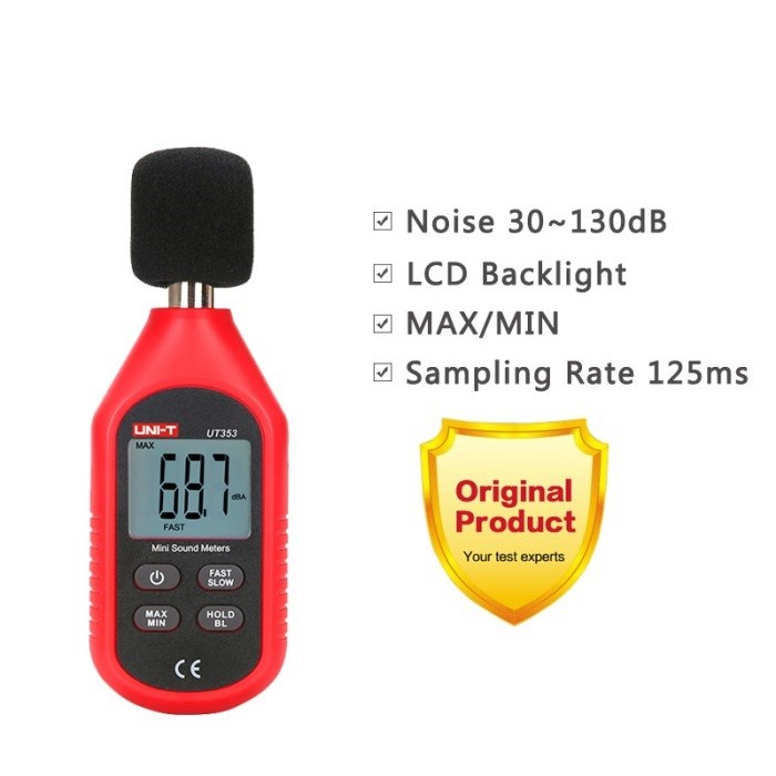 Alat Pengukur Suara Db dan Frekuensi untuk Mengukur Kebisingan K3 Sound Desible Level Meter Knalpot