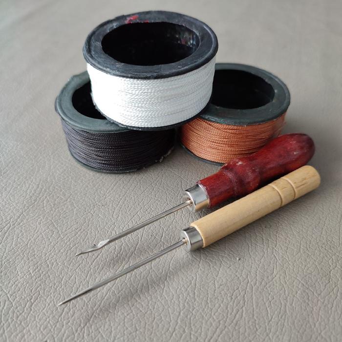 ..... Jarum Jahit Sepatu, Sendal, Tas Jarum Jahit Serbaguna Paket Komplit Jarum Sol Dan Benang Sol