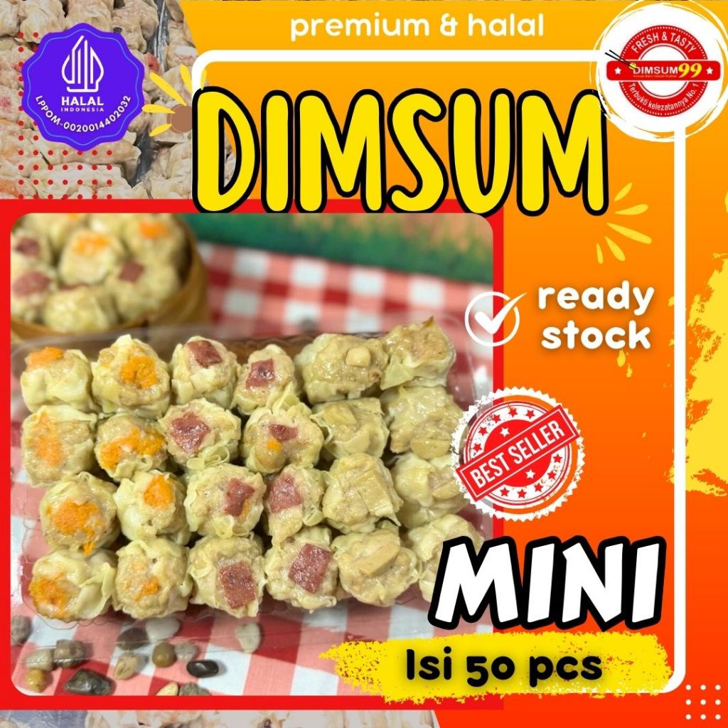 

Dimsum Seribuan isi 50 Pcs Frozen Free Saus Merah Halal & Nikmat Kemasan Thinwall/vakum( Box )