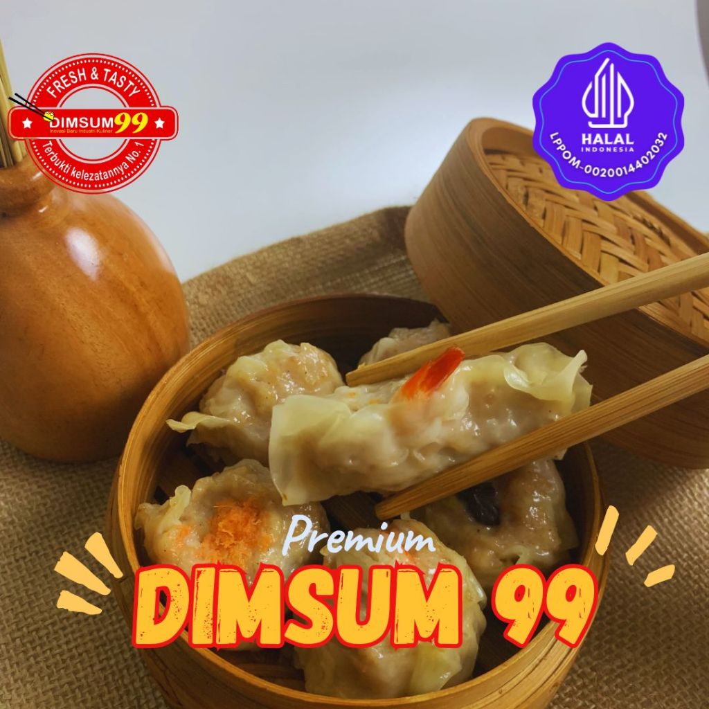 

Dimsum Ayam Frozen Premium isi 100 pcs Topping Mix Free Saos Merah & Lada Hitam