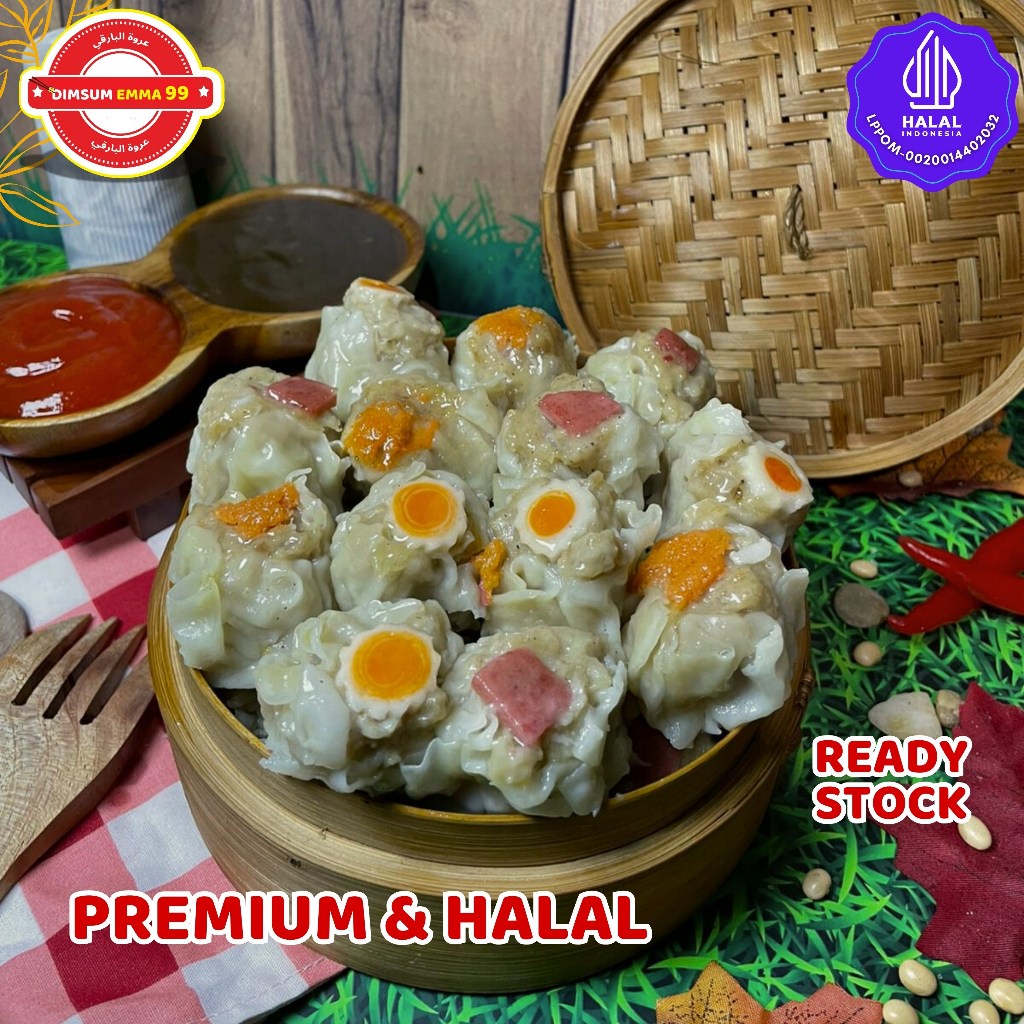 

Dimsum Ayam Seribuan Frozen Isi 50 Pcs - Free Saus Merah Halal Topping Ayam, Sosis, Smokebeef