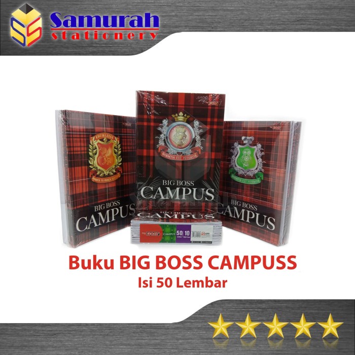 

ATKJaya- Buku Tulis Sidu Big Boss Campus 50 Lembar / Bigboss Campuss 50 Lbr