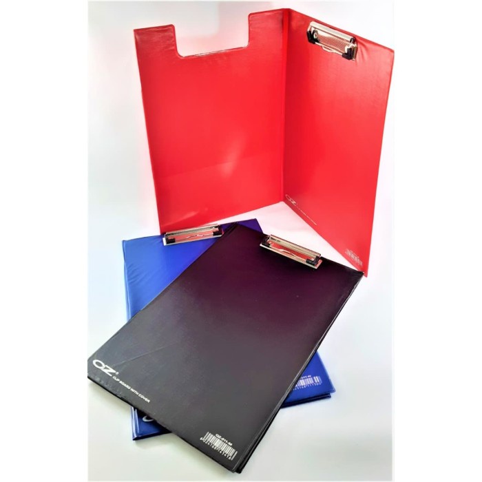 ATKJaya- CLIPBOARD WITH COVER FOLIO PAPAN JALAN LIPAT CLIPBOARD FOLIO PVC WARNA