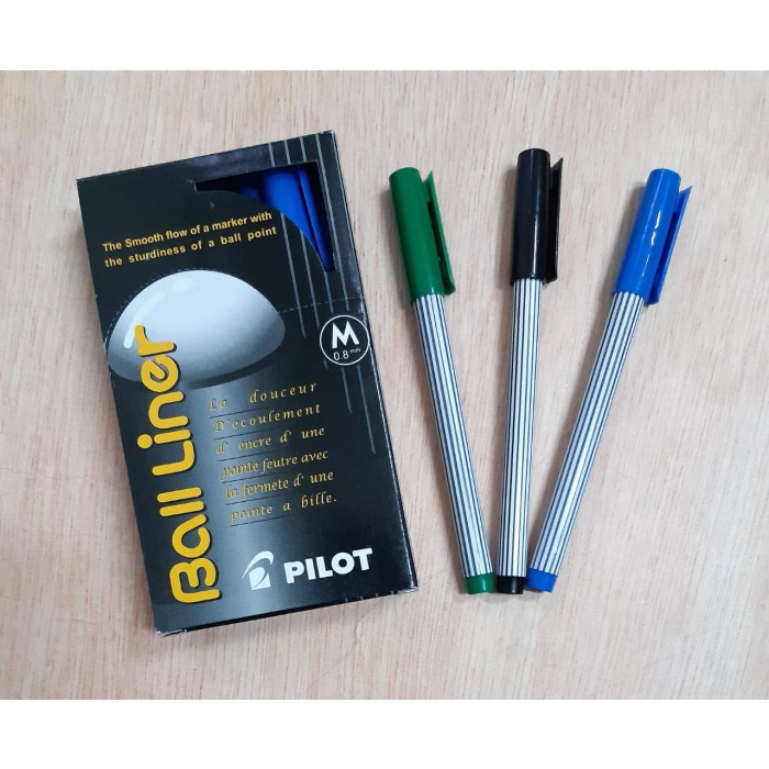 

ATKJaya- BALLINER PILOT PULPEN BALLPOINT TANDATANGAN 0.8 MM BOLDLINER BOLINER