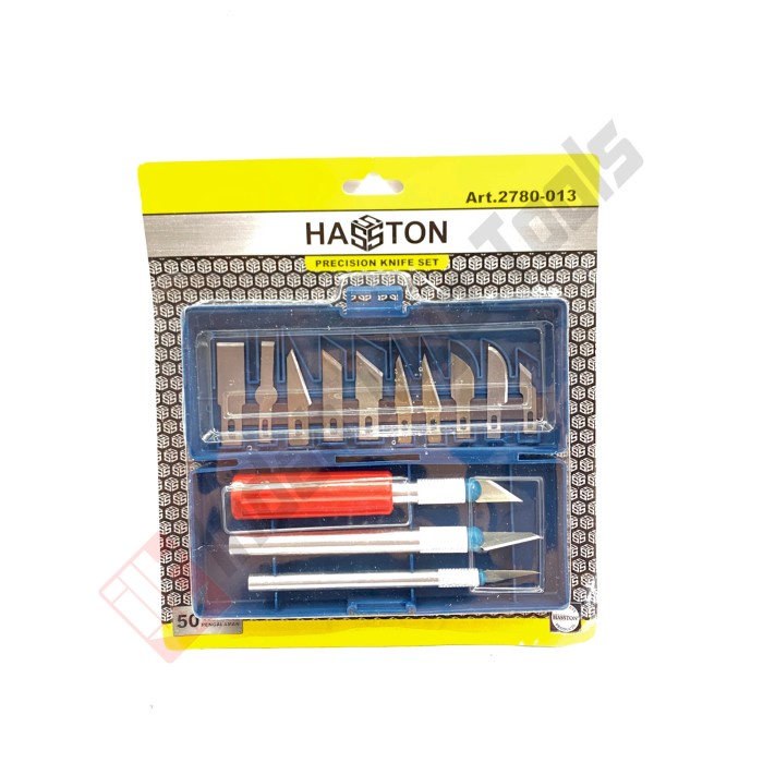 

ATKJaya- HASSTON 2780-013 Hobby Knife Set 16 Pcs - Pisau Ukir Pahat Kayu Set