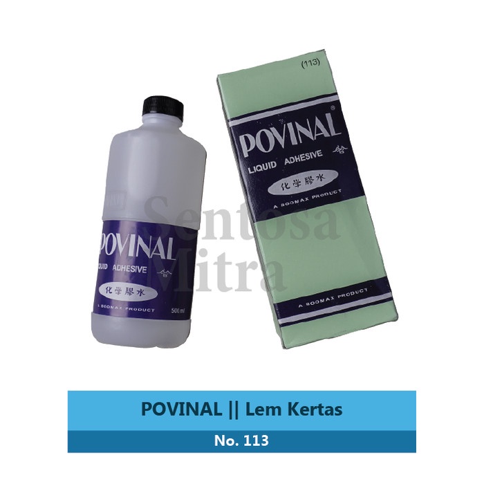 

ATKJaya- Lem Cair Kertas Povinal 113 isi Ulang 500 ml Besar