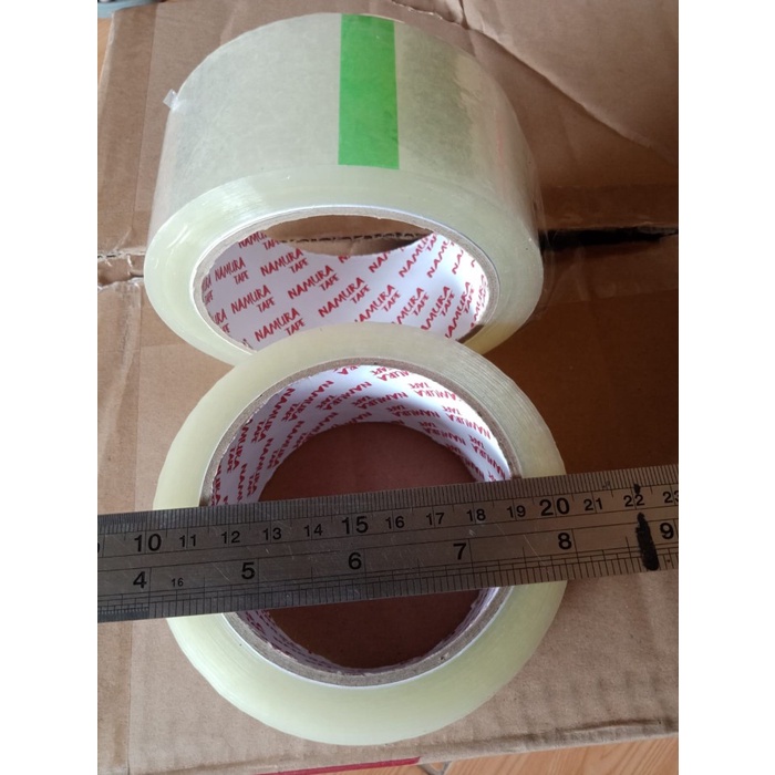 

ATKJaya- LAKBAN BESAR 100 Yard 2" 45MM - 1 DUS MURAHHH - BENING COKLAT