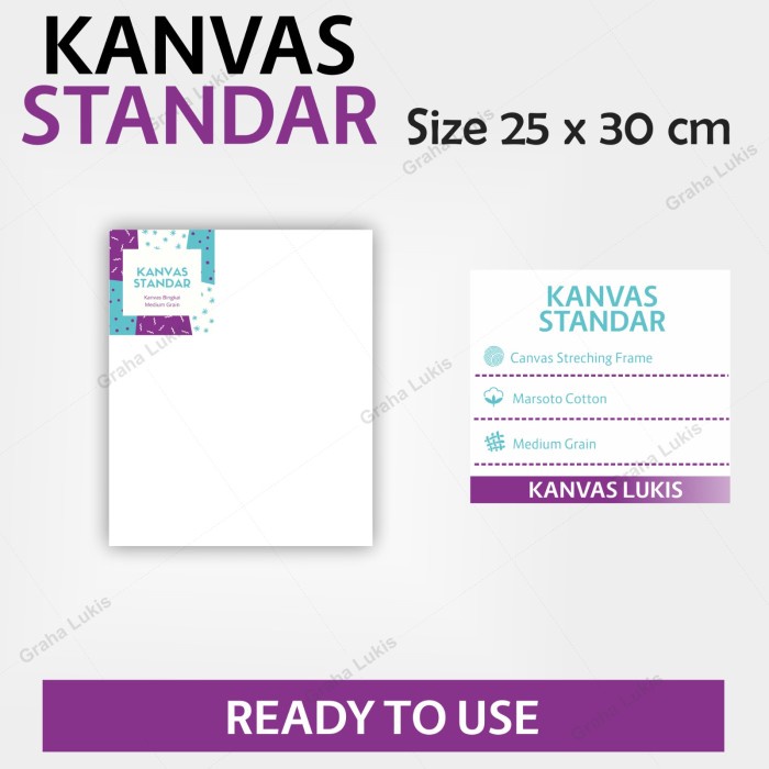 

ATKJaya- Kanvas Standar Graha Lukis 25X30 cm