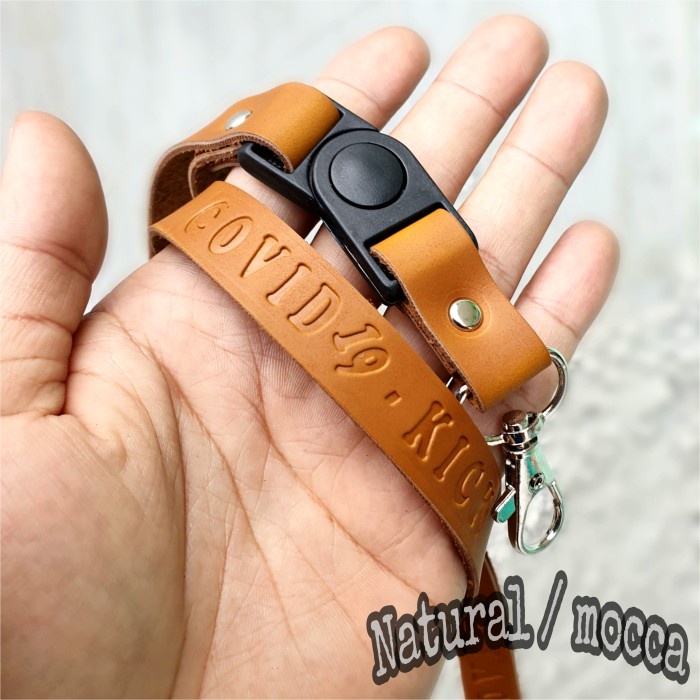 

ATKJaya- Tali Lanyard covid 19 kick / Lanyard Kulit /Tali Gantunganid / idcard