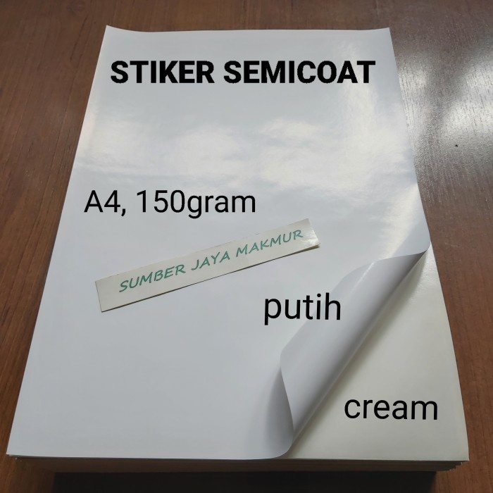 

ATKJaya- Stiker Semicoat Inkjet - isi 50 lembar