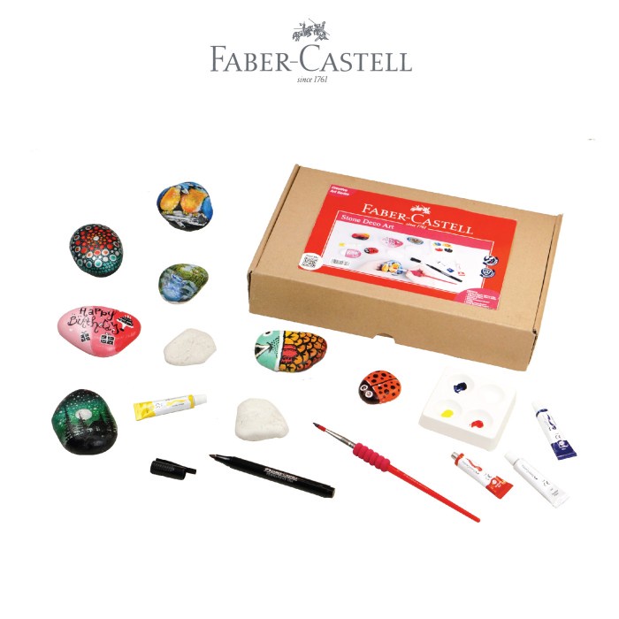 

ATKJaya- Faber-Castell Creative Art Series Stone Art Deco