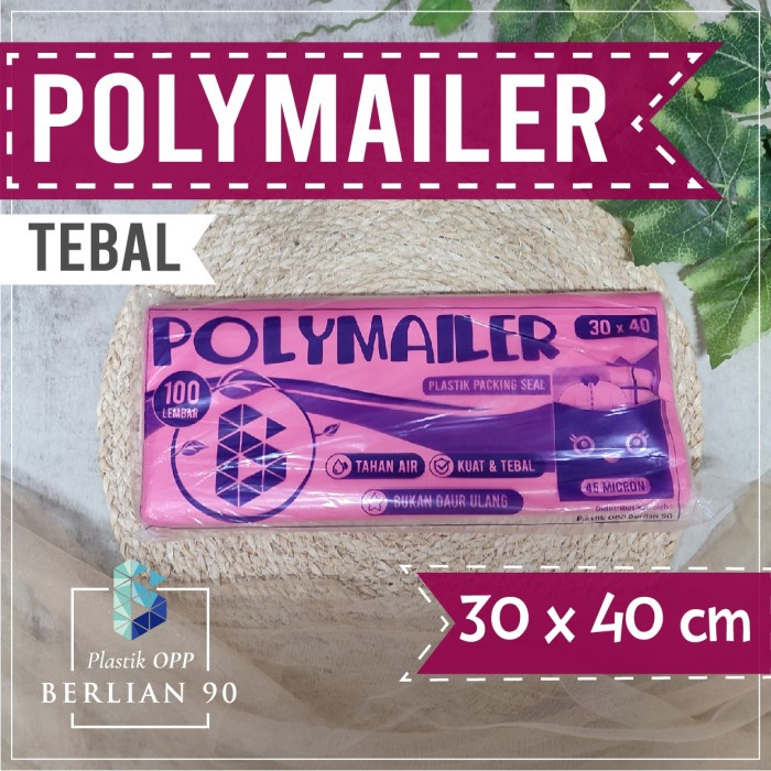 

ATKJaya- Polymailer Pink 30x40 Cm / Plastik Packing Online Amplop Plastik