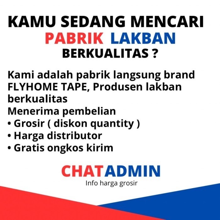 

ATKJaya- FLYHOME Lakban bening coklat 500yard 2inci 45x500 yard tape jumbo