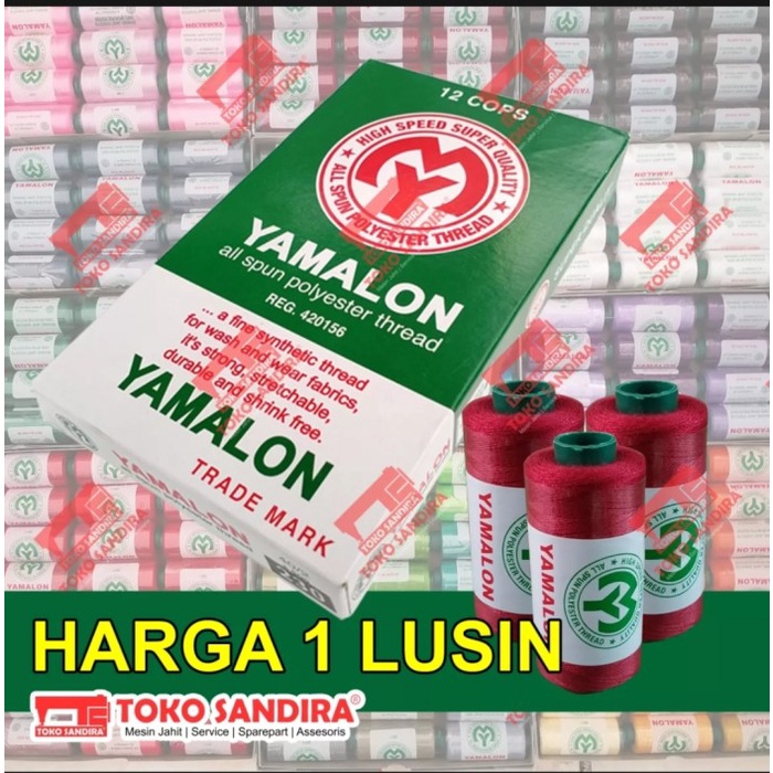 ATKJaya- BENANG JAHIT YAMALON/BENANG JAHIT MURAH/BENANG YAMALON 40/2 500 YARD