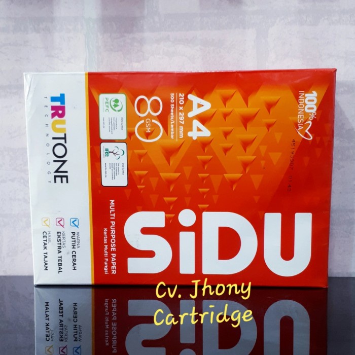 

ATKJaya- Kertas Print Hvs Sinar Dunia SiDU A4 80 gsm gram 80 gr