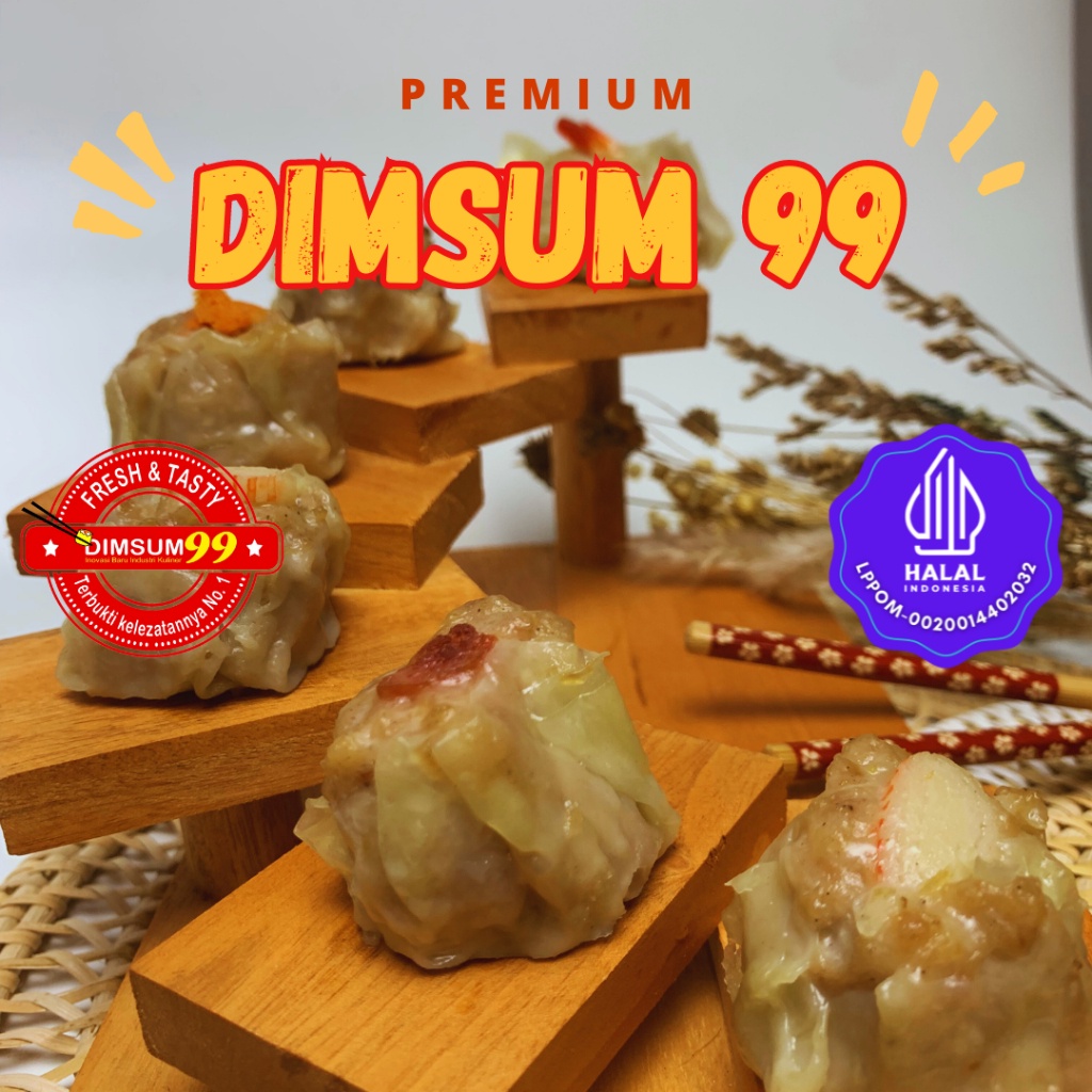 

Dimsum Premium Frozen Mix isi 25 FREE Saus Merah & Lada Hitam Halal