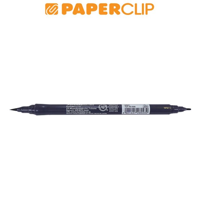 

PEN BRUSH ZIG KURETAKE ART & GRAPHIC TWIN RB+F TUT-95 008 GRAY