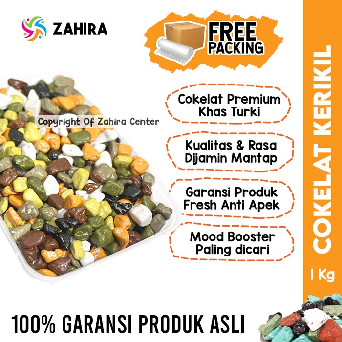

JH8 Cokelat Kerikil Premium 1Kg Stone Chocolate Rock Coklat Oleh oleh Haji