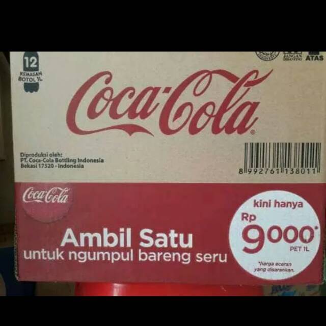 

COCA-COLA SPRITE FANTA 1 LITER khusus gojek